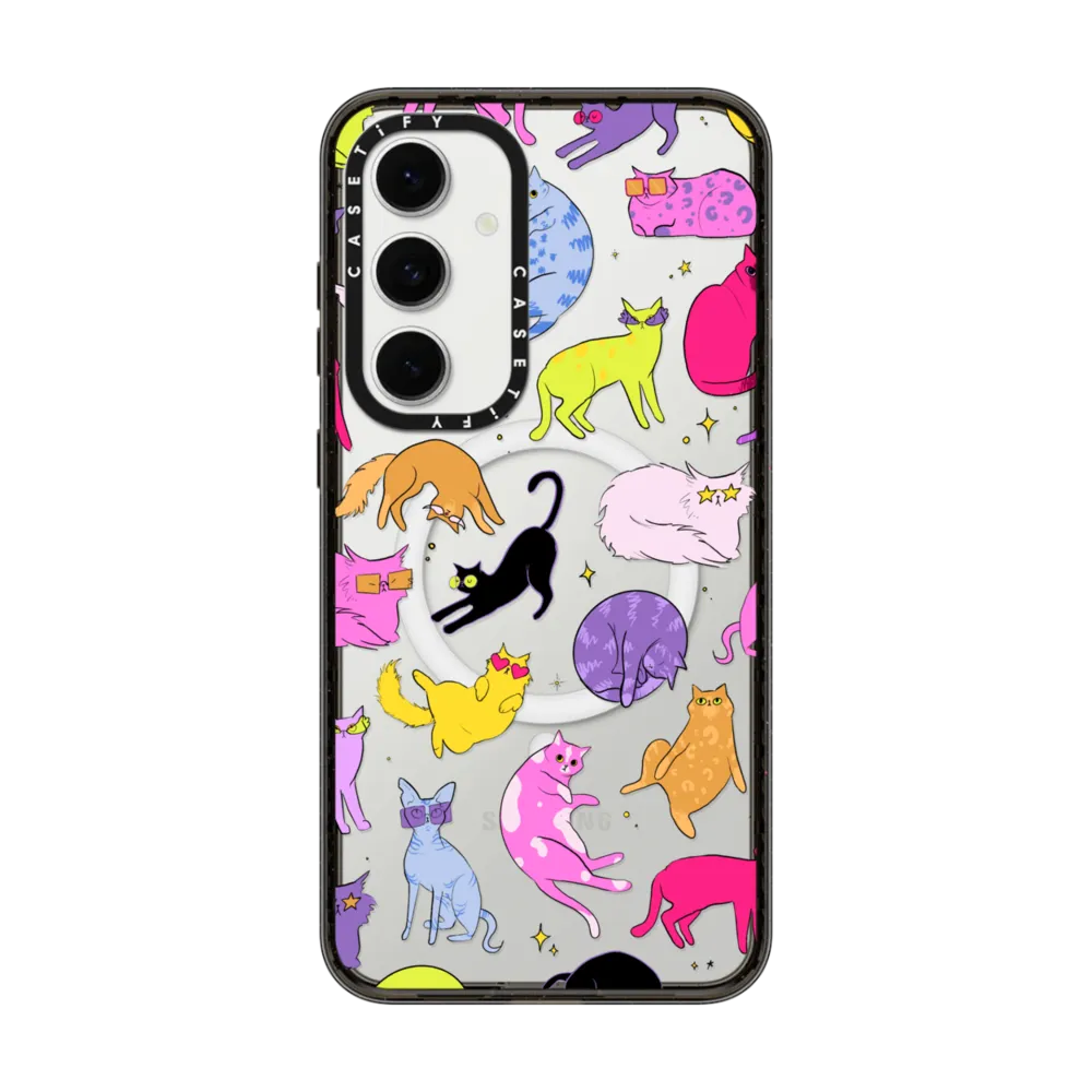 Impact Magnetic Galaxy S24 FE Case - Cool Cats