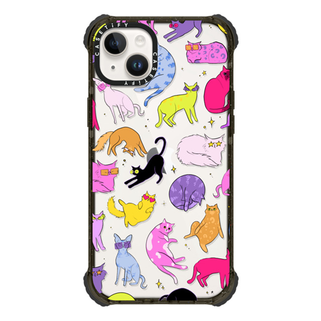 Isabelle Staub x CASETiFY iPhone 14 Plus Case Black ウルトラインパクトケース Cool Cats Isabelle Staub x CASETiFY iPhone 14 Plus Case Black ウルトラインパクトケース Cool Cats