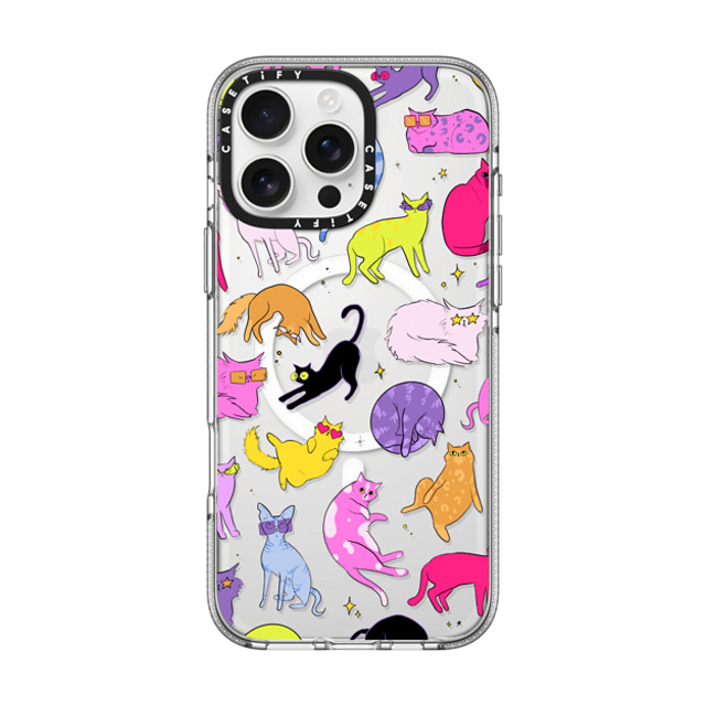 Isabelle Staub x CASETiFY iPhone 16 Pro Max ケース クリア クリア ケース MagSafe対応 Cool Cats