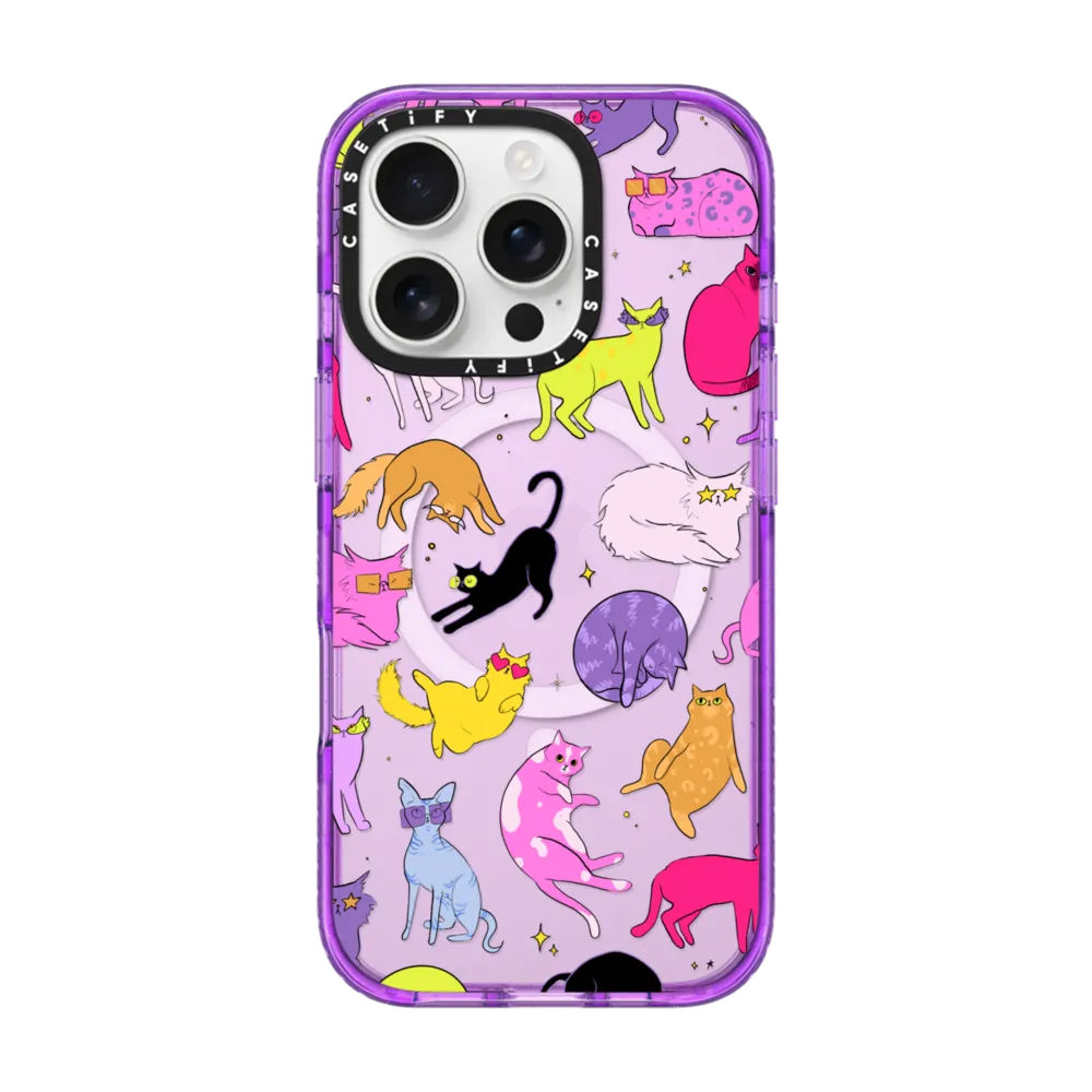 Impact iPhone 16 Pro Case MagSafe Compatible - Cool Cats