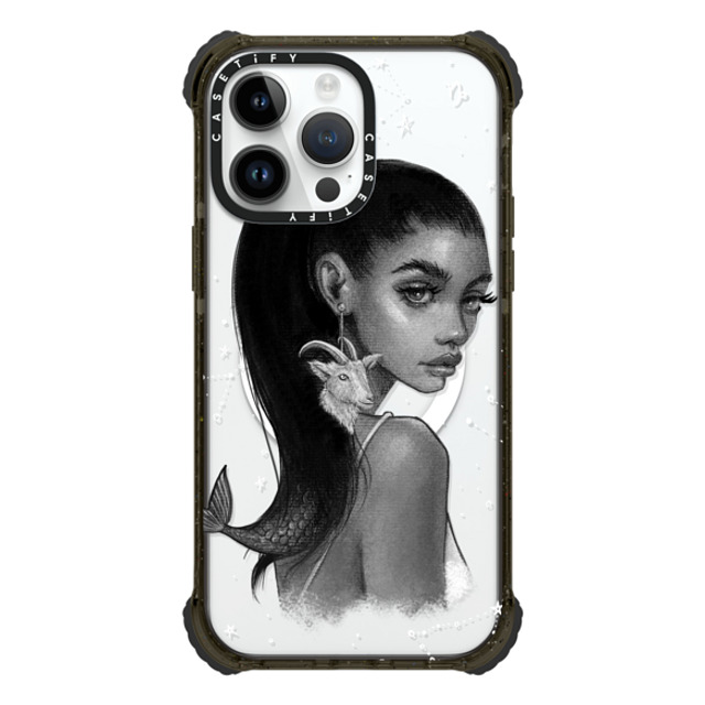 Isabelle Staub x CASETiFY iPhone 14 Pro Max Case Black ウルトラ インパクトケース MagSafe 対応 Capricorn Babe Isabelle Staub x CASETiFY iPhone 14 Pro Max Case Black ウルトラ インパクトケース MagSafe 対応 Capricorn Babe