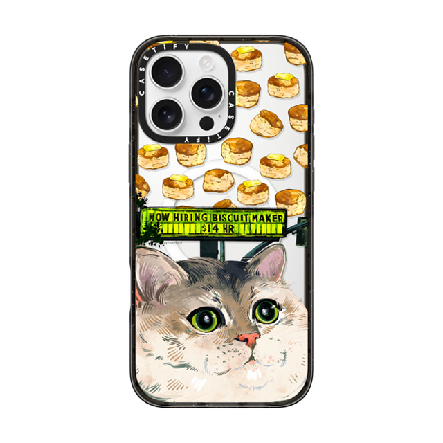 Catwheezie x CASETiFY iPhone 16 Pro Max Case Cat,Animal Black Impact Case MagSafe Compatible Biscuit Maker Father's Day Catwheezie x CASETiFY iPhone 16 Pro Max Case Cat,Animal Black Impact Case MagSafe Compatible Biscuit Maker Father's Day