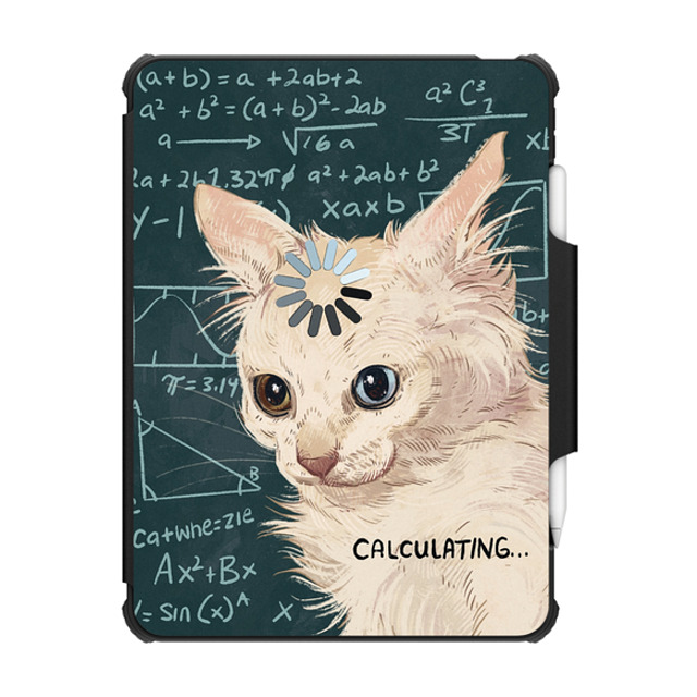 Catwheezie x CASETiFY iPad Pro 11 (第3/4世代) ブラック インパクト フォリオ ケース Calculating...