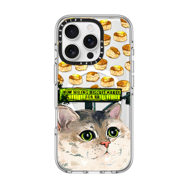 Catwheezie x CASETiFY iPhone 16 Pro Case Cat,Animal Clear Clear Case MagSafe Compatible Biscuit Maker Father's Day Catwheezie x CASETiFY iPhone 16 Pro Case Cat,Animal Clear Clear Case MagSafe Compatible Biscuit Maker Father's Day