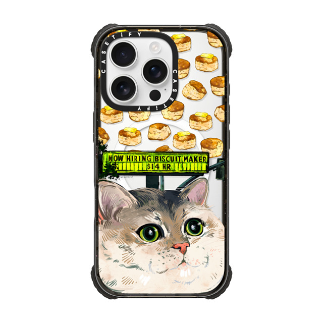Catwheezie x CASETiFY iPhone 16 Pro Case Cat,Animal Black ウルトラ インパクトケース MagSafe 対応 Biscuit Maker Father's Day Catwheezie x CASETiFY iPhone 16 Pro Case Cat,Animal Black ウルトラ インパクトケース MagSafe 対応 Biscuit Maker Father's Day