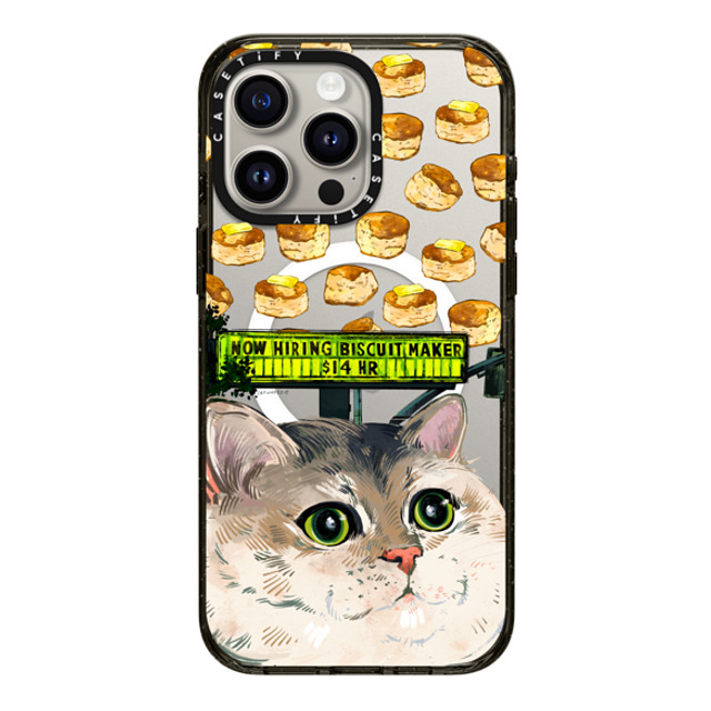 Catwheezie x CASETiFY iPhone 15 Pro Max ケース Cat,Animal ブラック インパクトケース MagSafe対応 Biscuit Maker Back to School Catwheezie x CASETiFY iPhone 15 Pro Max ケース Cat,Animal ブラック インパクトケース MagSafe対応 Biscuit Maker Back to School