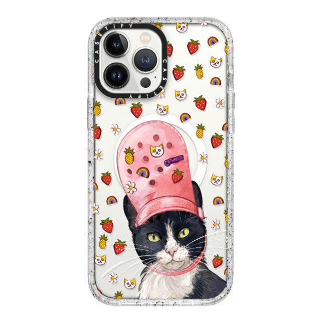 Catwheezie x CASETiFY iPhone 13 Pro Max ケース フロスト インパクトケース MagSafe対応 Croc Hat Cat