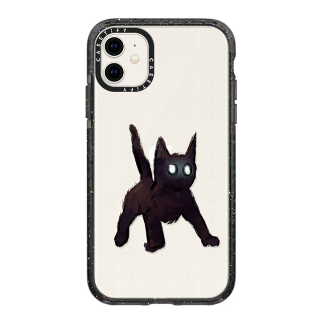 Catwheezie x CASETiFY iPhone 11 Case Black Impact Case Spooky Surprise Catwheezie x CASETiFY iPhone 11 Case Black Impact Case Spooky Surprise