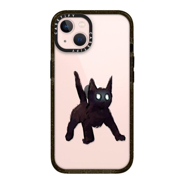 Catwheezie x CASETiFY iPhone 13 ケース ブラック インパクトケース Spooky Surprise