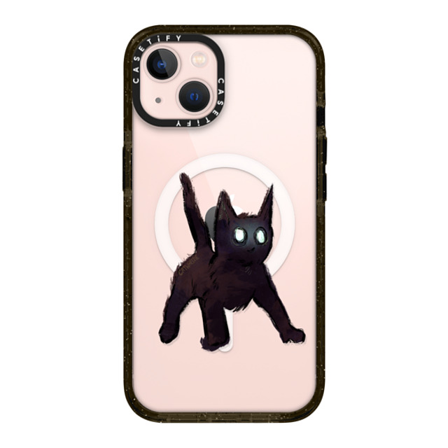 Catwheezie x CASETiFY iPhone 13 ケース ブラック インパクトケース MagSafe対応 Spooky Surprise