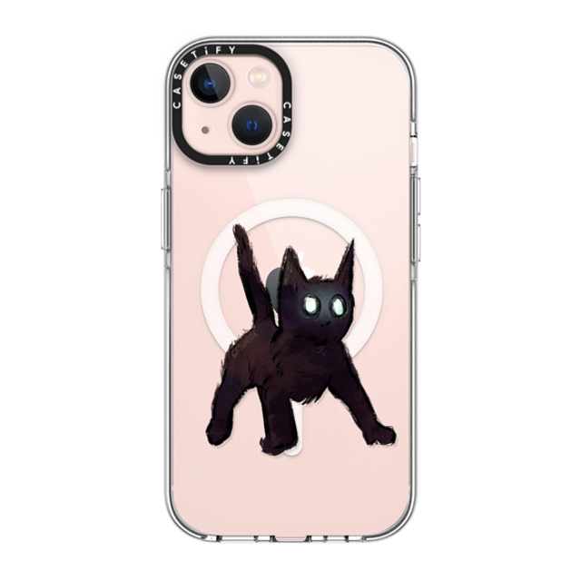 Catwheezie x CASETiFY iPhone 13 ケース クリア クリア ケース MagSafe対応 Spooky Surprise