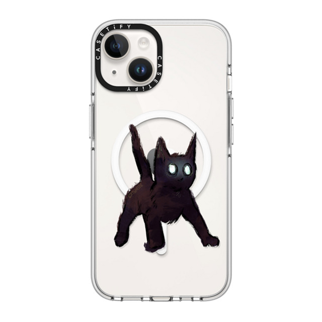 Catwheezie x CASETiFY iPhone 14 ケース クリア クリア ケース MagSafe対応 Spooky Surprise