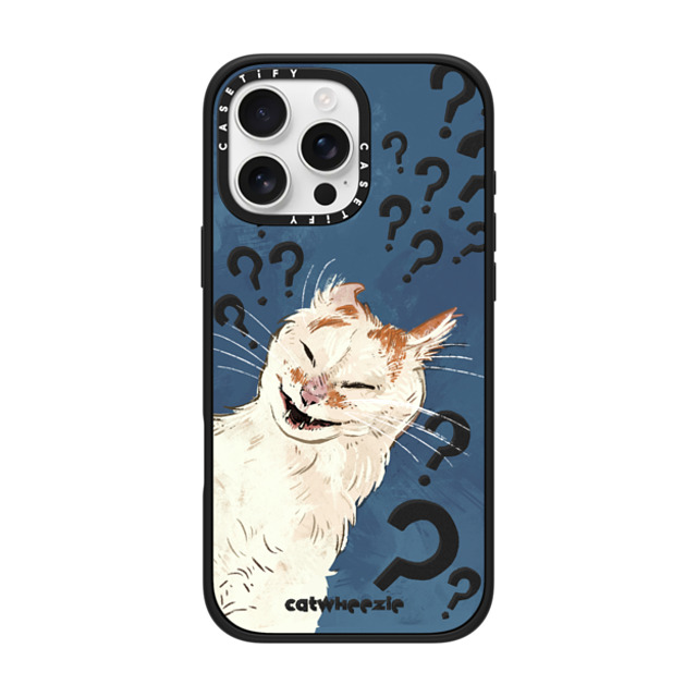 Catwheezie x CASETiFY iPhone 16 Pro Max Case Cat,Anime マットブラック インパクトケース MagSafe対応 Scrunge Cat Questions the Meaning of Life Father's Day Catwheezie x CASETiFY iPhone 16 Pro Max Case Cat,Anime マットブラック インパクトケース MagSafe対応 Scrunge Cat Questions the Meaning of Life Father's Day