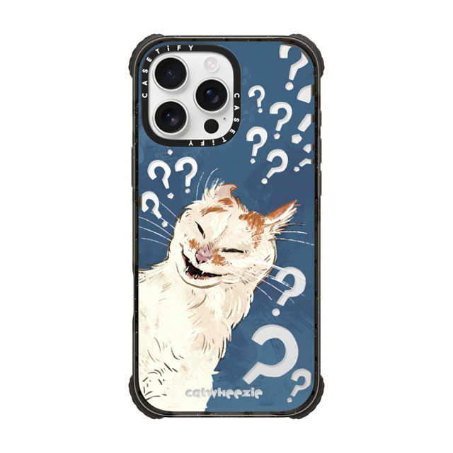 Catwheezie x CASETiFY iPhone 16 Pro Max ケース Cat,Anime ブラック ウルトラ インパクトケース MagSafe 対応 Scrunge Cat Questions the Meaning of Life Father's Day Catwheezie x CASETiFY iPhone 16 Pro Max ケース Cat,Anime ブラック ウルトラ インパクトケース MagSafe 対応 Scrunge Cat Questions the Meaning of Life Father's Day
