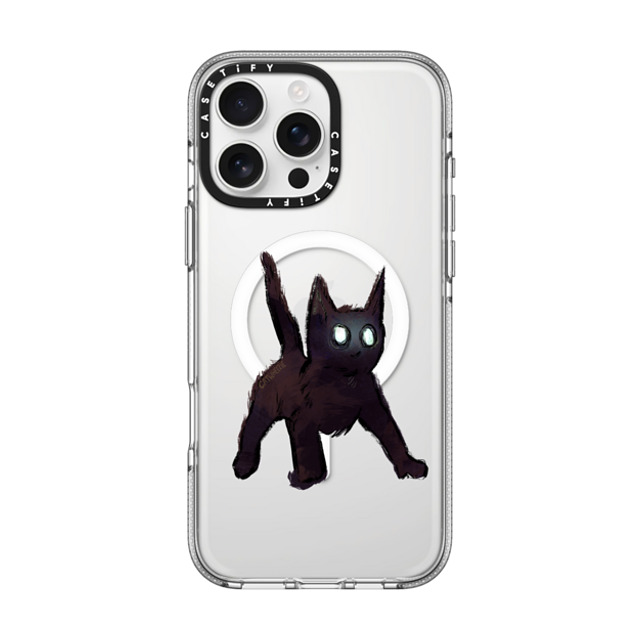 Catwheezie x CASETiFY iPhone 16 Pro Max ケース クリア クリア ケース MagSafe対応 Spooky Surprise