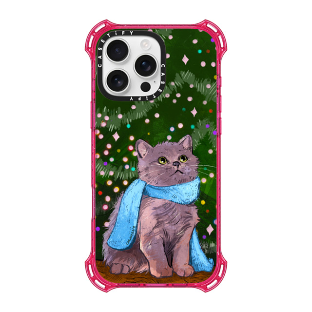 Catwheezie x CASETiFY iPhone 16 Pro Max ケース プリムローズ ピンク バウンスケース Lights