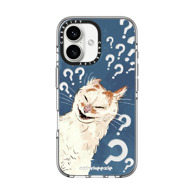 Catwheezie x CASETiFY iPhone 16 Case Cat,Anime クリア クリア ケース MagSafe対応 Scrunge Cat Questions the Meaning of Life Father's Day Catwheezie x CASETiFY iPhone 16 Case Cat,Anime クリア クリア ケース MagSafe対応 Scrunge Cat Questions the Meaning of Life Father's Day