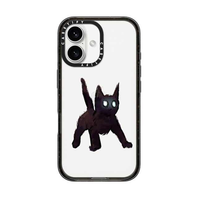 Catwheezie x CASETiFY iPhone 16 ケース ブラック インパクトケース Spooky Surprise