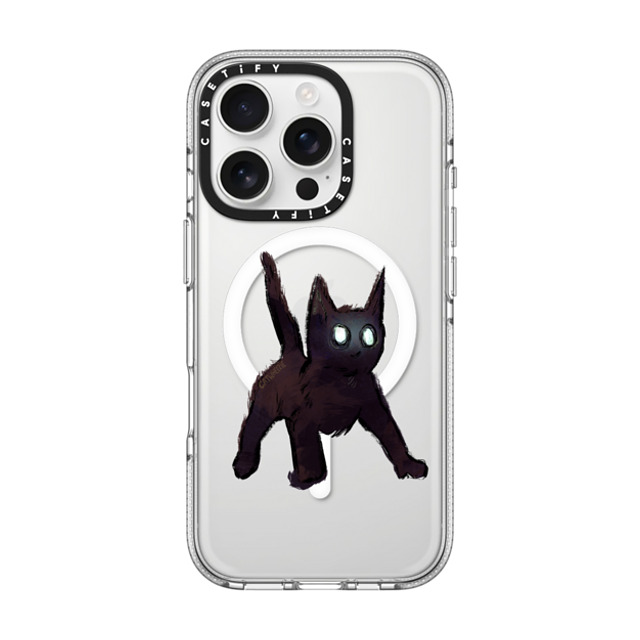 Catwheezie x CASETiFY iPhone 16 Pro ケース クリア クリア ケース MagSafe対応 Spooky Surprise