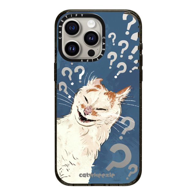 Catwheezie x CASETiFY iPhone 15 Pro Max Case Cat,Anime Black インパクトケース MagSafe対応 Scrunge Cat Questions the Meaning of Life Father's Day Catwheezie x CASETiFY iPhone 15 Pro Max Case Cat,Anime Black インパクトケース MagSafe対応 Scrunge Cat Questions the Meaning of Life Father's Day