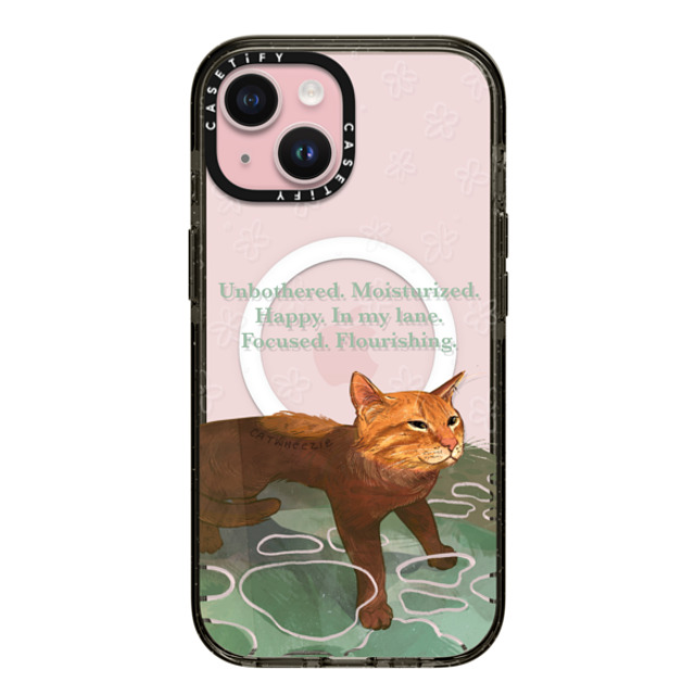 Catwheezie x CASETiFY iPhone 15 Case Cat,Animal Black Impact Case MagSafe Compatible Unbothered. Moisturized. Well-Hydrated Back to School Catwheezie x CASETiFY iPhone 15 Case Cat,Animal Black Impact Case MagSafe Compatible Unbothered. Moisturized. Well-Hydrated Back to School