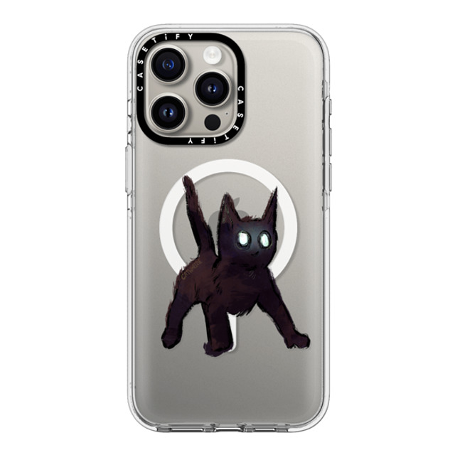 Catwheezie x CASETiFY iPhone 15 Pro Max ケース クリア クリア ケース MagSafe対応 Spooky Surprise