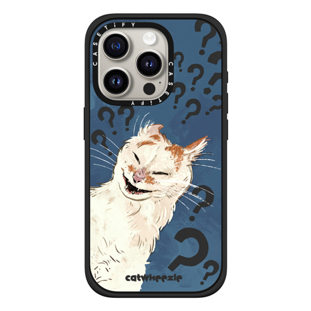 Catwheezie x CASETiFY iPhone 15 Pro Case Cat,Anime マットブラック インパクトケース MagSafe対応 Scrunge Cat Questions the Meaning of Life Father's Day Catwheezie x CASETiFY iPhone 15 Pro Case Cat,Anime マットブラック インパクトケース MagSafe対応 Scrunge Cat Questions the Meaning of Life Father's Day