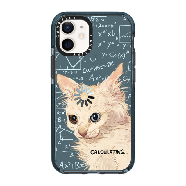 Catwheezie x CASETiFY iPhone 12 mini ケース Pacific Blue インパクトケース Calculating...