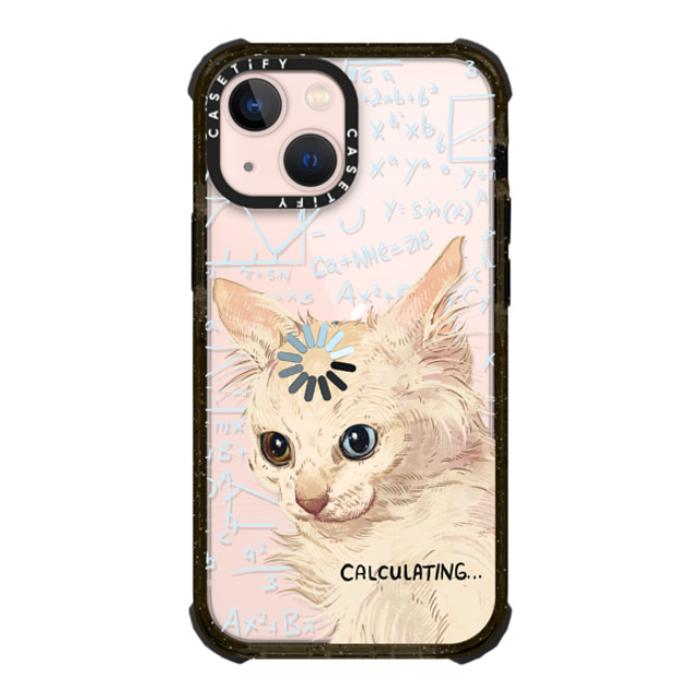 Catwheezie x CASETiFY iPhone 13 Mini ケース ブラック ウルトラインパクトケース Calculating...