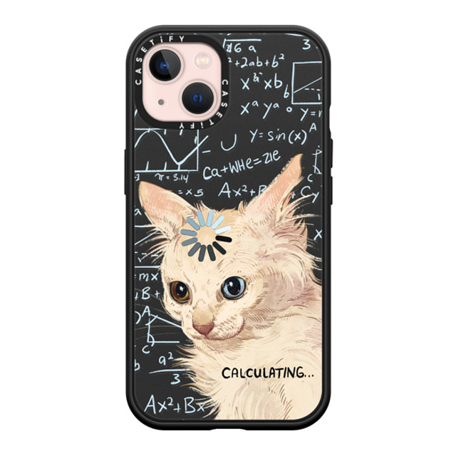 Catwheezie x CASETiFY iPhone 13 ケース マットブラック インパクトケース MagSafe対応 Calculating...