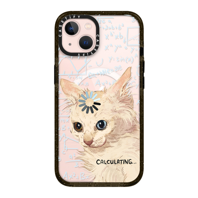 Catwheezie x CASETiFY iPhone 13 ケース ブラック インパクトケース MagSafe対応 Calculating...