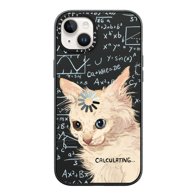 Catwheezie x CASETiFY iPhone 14 Plus ケース Cat,Anime マットブラック インパクトケース Calculating. Mother's Day Catwheezie x CASETiFY iPhone 14 Plus ケース Cat,Anime マットブラック インパクトケース Calculating. Mother's Day