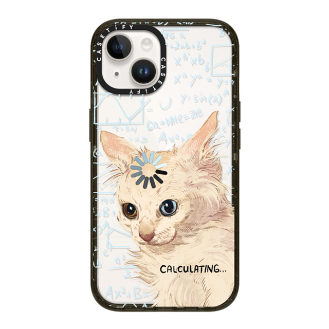 Catwheezie x CASETiFY iPhone 14 ケース ブラック インパクトケース Calculating...