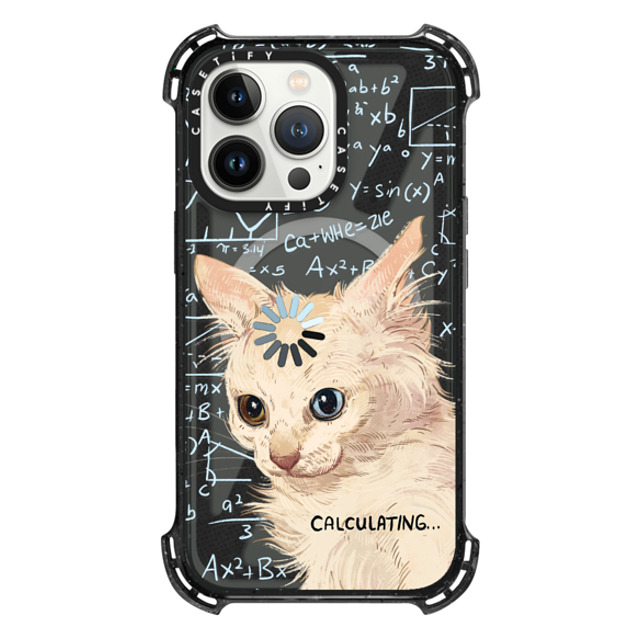 Catwheezie x CASETiFY iPhone 13 Pro Case Cat,Anime Triple Black バウンスケース Calculating. Mother's Day Catwheezie x CASETiFY iPhone 13 Pro Case Cat,Anime Triple Black バウンスケース Calculating. Mother's Day