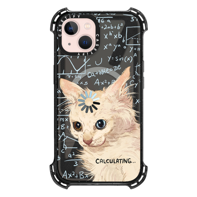 Catwheezie x CASETiFY iPhone 13 ケース Cat,Anime Triple Black バウンスケース Calculating. Father's Day Catwheezie x CASETiFY iPhone 13 ケース Cat,Anime Triple Black バウンスケース Calculating. Father's Day