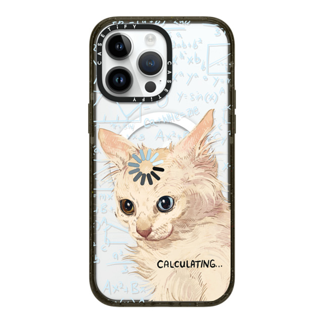 Catwheezie x CASETiFY iPhone 14 Pro Max ケース ブラック インパクトケース MagSafe対応 Calculating...