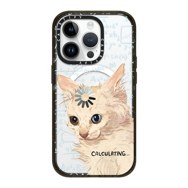 Catwheezie x CASETiFY iPhone 14 Pro ケース ブラック インパクトケース MagSafe対応 Calculating...