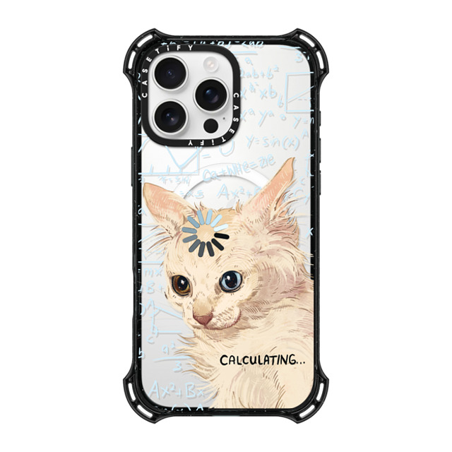 Catwheezie x CASETiFY iPhone 16 Pro Max ケース ブラック バウンスケース Calculating...