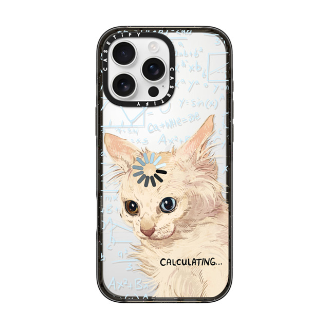 Catwheezie x CASETiFY iPhone 16 Pro Max ケース ブラック インパクトケース Calculating...