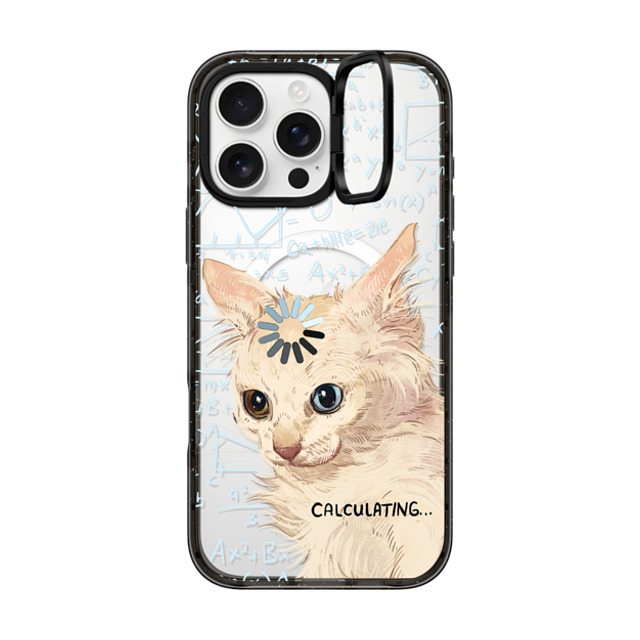 Catwheezie x CASETiFY iPhone 16 Pro Max ケース ブラック インパクトリングスタンドケース MagSafe対応 Calculating...