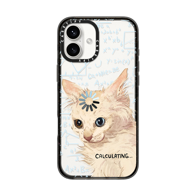 Catwheezie x CASETiFY iPhone 16 Plus ケース Cat,Anime ブラック インパクトケース Calculating. Back to School Catwheezie x CASETiFY iPhone 16 Plus ケース Cat,Anime ブラック インパクトケース Calculating. Back to School