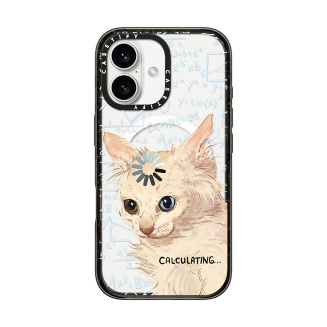 Catwheezie x CASETiFY iPhone 16 ケース ブラック インパクトケース MagSafe対応 Calculating...