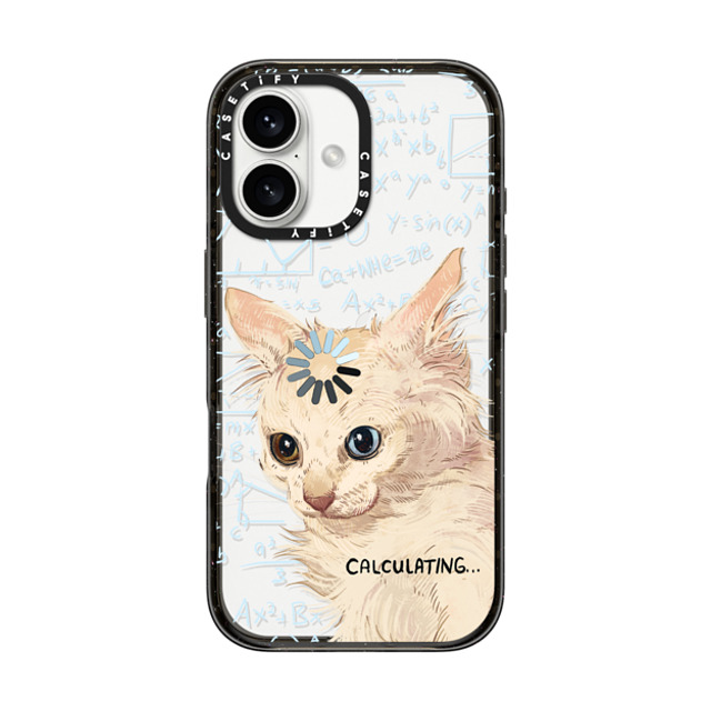 Catwheezie x CASETiFY iPhone 16 ケース ブラック インパクトケース Calculating...