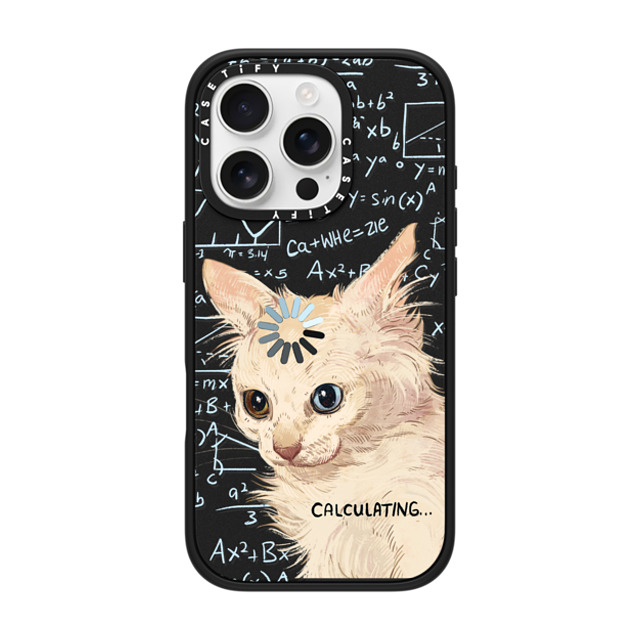 Catwheezie x CASETiFY iPhone 16 Pro ケース マットブラック インパクトケース MagSafe対応 Calculating...