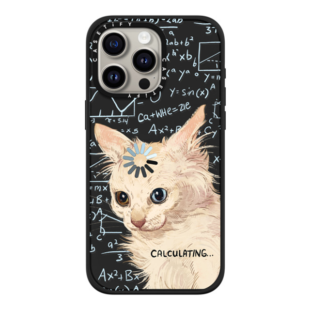 Catwheezie x CASETiFY iPhone 15 Pro Max ケース マットブラック インパクトケース MagSafe対応 Calculating...