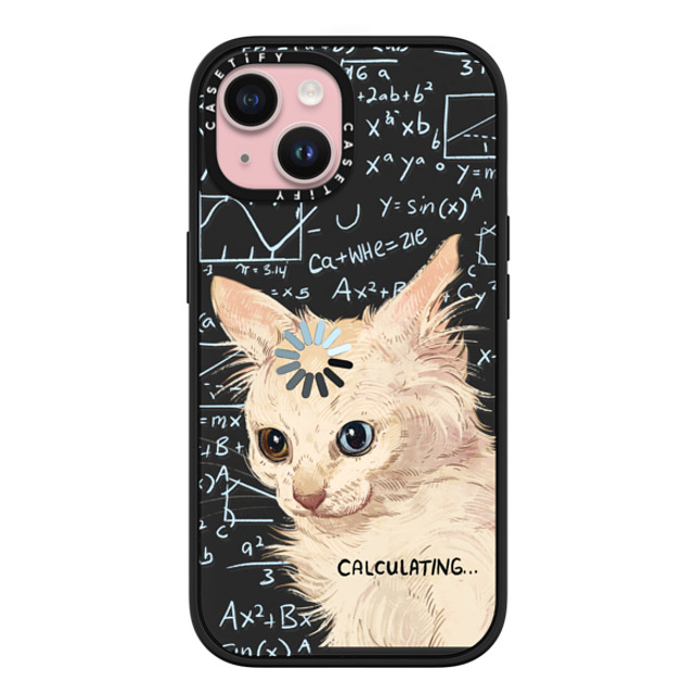 Catwheezie x CASETiFY iPhone 15 ケース マットブラック インパクトケース MagSafe対応 Calculating...