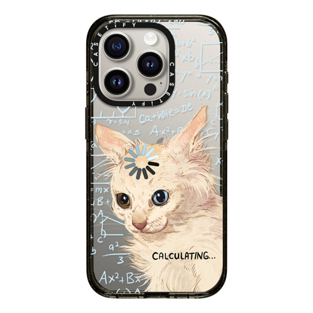 Catwheezie x CASETiFY iPhone 15 Pro ケース ブラック インパクトケース Calculating...