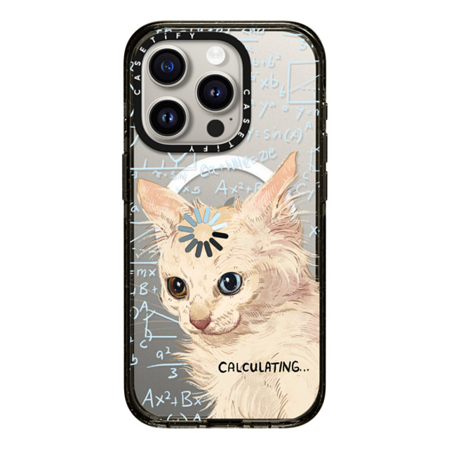 Catwheezie x CASETiFY iPhone 15 Pro ケース ブラック インパクトケース MagSafe対応 Calculating...