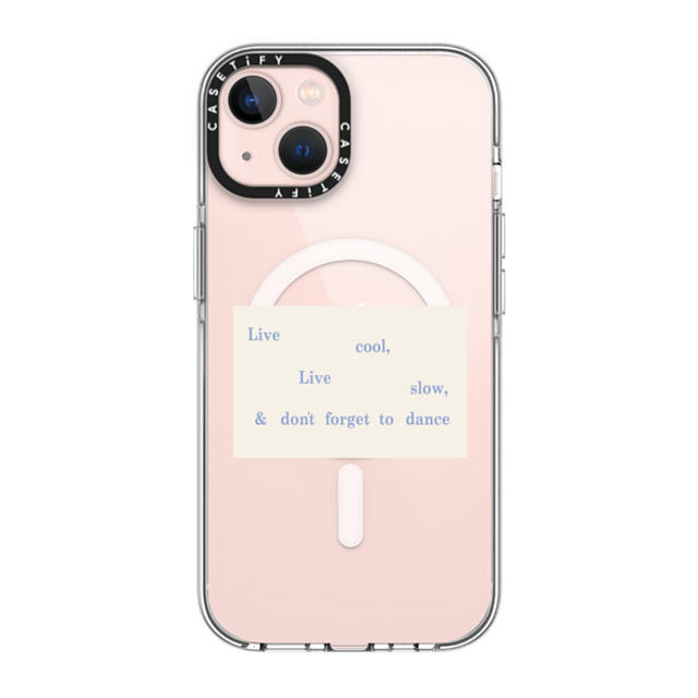 Poppy Almond x CASETiFY iPhone 13 ケース クリア クリア ケース MagSafe対応 Live Cool