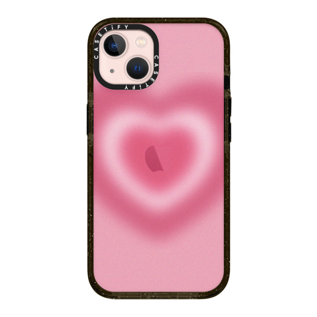 CASETiFY iPhone 13 ケース ブラック インパクトケース Gradient Love Me Forever